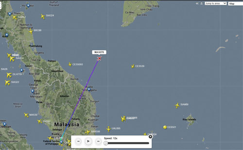 Trung Quốc, Malaysia, Philippines tìm kiếm máy bay mất tích