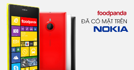 Nokia cài sẵn ứng dụng gọi món online Foodpanda