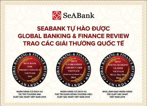 SeABank nhận 3 giải thưởng quốc tế của Global Banking & Finance Review