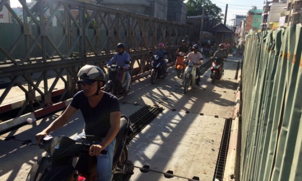 TP.HCM: Thông xe hai cầu sắt Hang Trong trên đường Phan Văn Trị