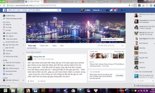 CSGT Đà Nẵng lập facebook nhận phản ánh người dân