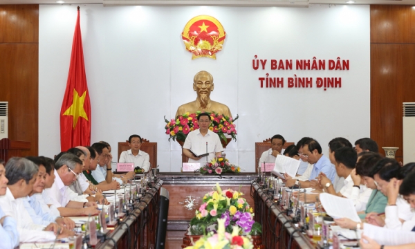 Phó Thủ tướng Vương Đình Huệ làm việc tại Bình Định