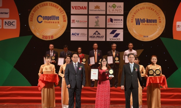 Vedan Việt Nam  được trao tặng chứng nhận “ Nhãn hiệu nổi tiếng Việt Nam 2019”