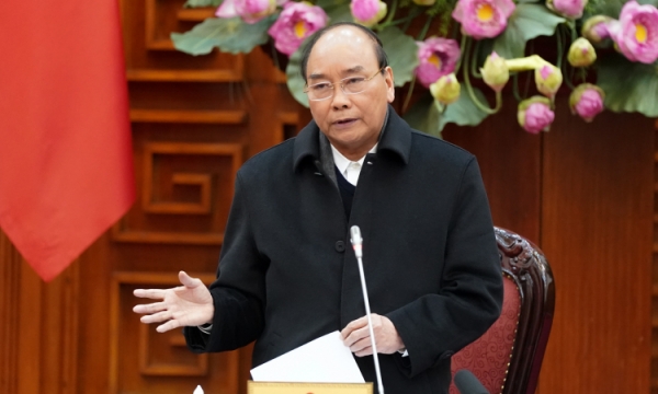 Thủ tướng Nguyễn Xuân Phúc chủ trì cuộc họp Thường trực Chính phủ về công tác phòng chống dịch nCoV