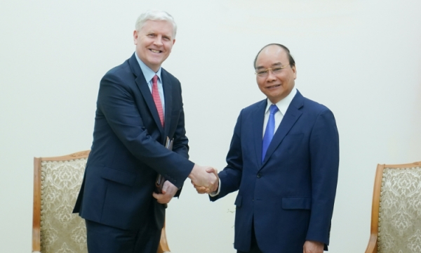 Thủ tướng tiếp ông Eric Sidgwic - Giám đốc ADB tại Việt Nam 