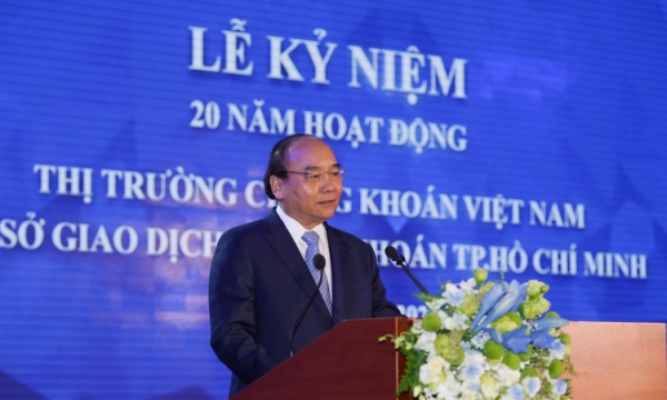 Thủ tướng dự lễ kỷ niệm 20 năm hoạt động thị trường chứng khoán Việt Nam
