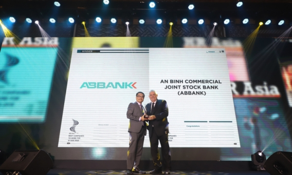 ABBANK  nhận giải thưởng nơi làm việc tốt nhất Châu Á năm 2020