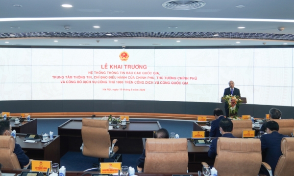 Thủ tướng Nguyễn Xuân Phúc dự lễ khai trương Hệ thống thông tin báo cáo quốc gia