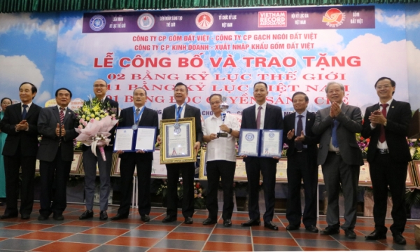 Vật liệu xây dựng đất sét nung Việt Nam lập cú đúp Kỷ lục Thế giới
