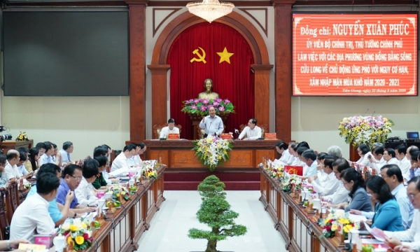 Thủ tướng Nguyễn Xuân Phúc làm việc với các địa phương Đồng bằng sông Cửu Long 