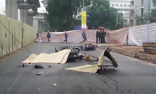 Hà Nội: Tai nạn nghiêm trọng tại công trường đường sắt trên cao Hà Đông- Cát Linh
