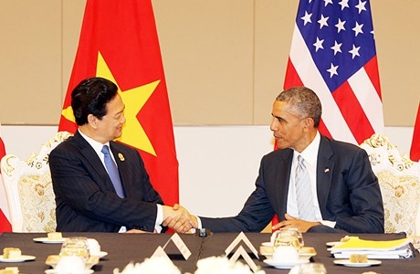 Thủ tướng Nguyễn Tấn Dũng hội kiến với Tổng thống Mỹ Barack Obama