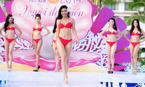 Bỏng mắt ngắm thí sinh Hoa hậu Việt Nam 2014 tại Phú Quốc
