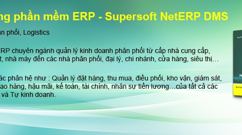Supersoft ERP: Hệ thống phần mềm quản lý doanh nghiệp toàn diện