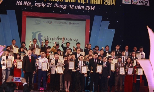 Hơn 100 Doanh nghiệp nhận giải thưởng Sản phẩm - Dịch vụ hàng đầu Việt Nam 2014