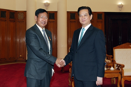  Thủ Tướng tiếp Bộ trưởng thông tin Myanmar