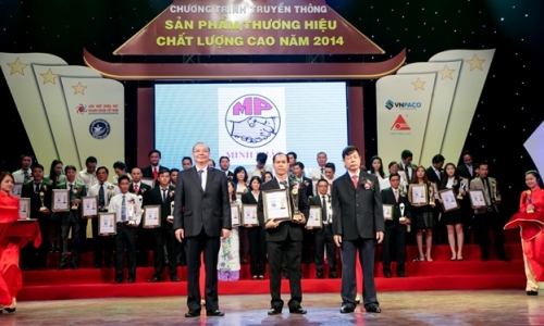 Minh Phát nhận danh hiệu “Sản phẩm thương hiệu chất lượng cao năm 2014”