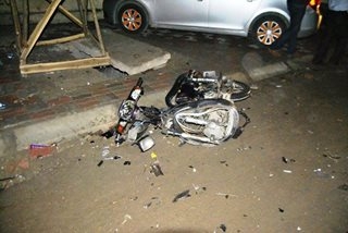 Hà Nội: Tài xế Trung Quốc gây tai nạn, 2 người nhập viện