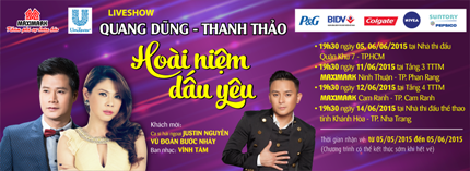 Mua sắm tại Maximark nhận vé xem liveshow Quang Dũng - Thanh Thảo