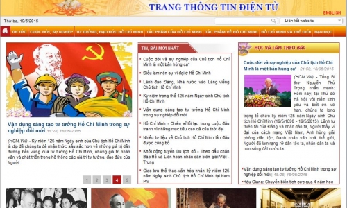 Ra mắt Trang thông tin điện tử Hồ Chí Minh