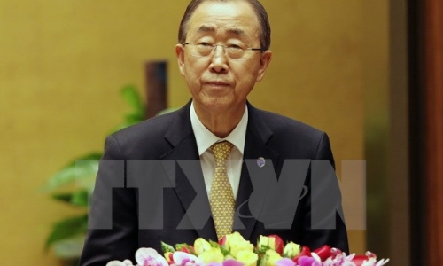 Tổng Thư ký Liên hợp quốc Ban Ki-moon dự kỳ họp quốc hội Việt Nam