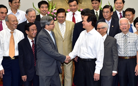 Thủ tướng gặp mặt các trí thức hội viên Liên hiệp các Hội Khoa học kỹ thuật Việt Nam          