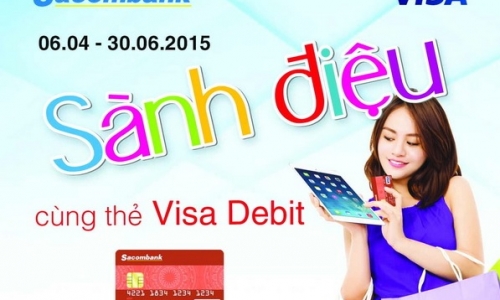 Mở thẻ Sacombank Visa Debit nhận iPad Mini 3