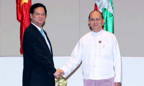 Thủ tướng Nguyễn Tấn Dũng hội kiến Tổng thống Myanmar