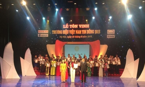 Lễ tôn vinh 'Thương hiệu Việt Nam tin dùng năm 2015'