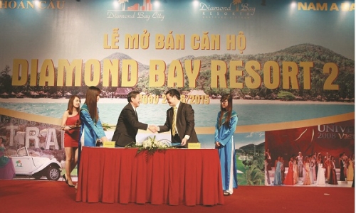 Nam A Bank hỗ trợ vay lãi suất 0% cho dự án Diamond Bay Resort II