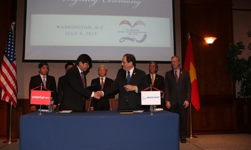 Vietjet ký kết thoả thuận hợp tác với Boeing (Mỹ)