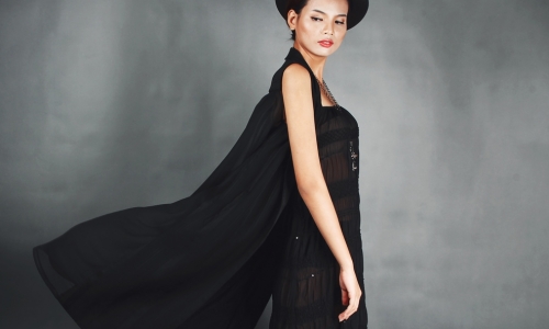 Á quân Vietnam’s Next Top Model 2014: Tiêu Linh “phiêu” với họa tiết ren
