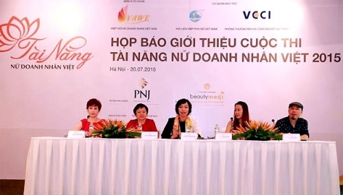 Tôn vinh phụ nữ trong cuộc thi “Tài năng Nữ Doanh nhân Việt  2015”