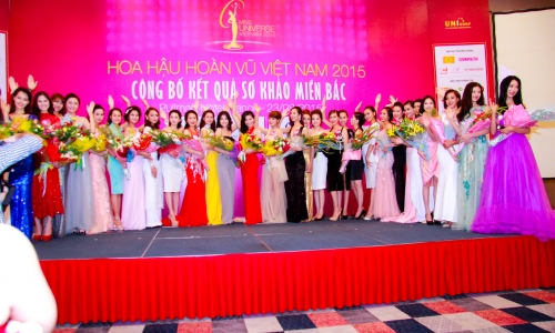Lộ diện Top 35 thí sinh Hoa hậu Hoàn vũ Việt Nam 2015 miền Bắc