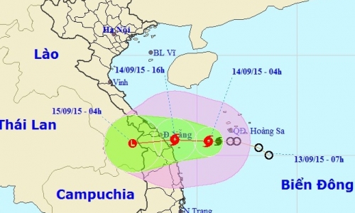 Tin bão khẩn cấp: Cơn bão số 3 sẽ hướng vào Đà Nẵng - Quảng Ngãi