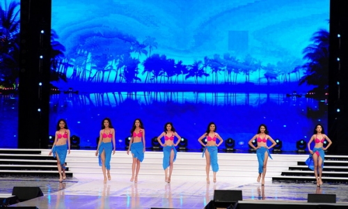 'Chiêm ngưỡng' trang phục bikini của thí sinh Hoa hậu Hoàn Vũ