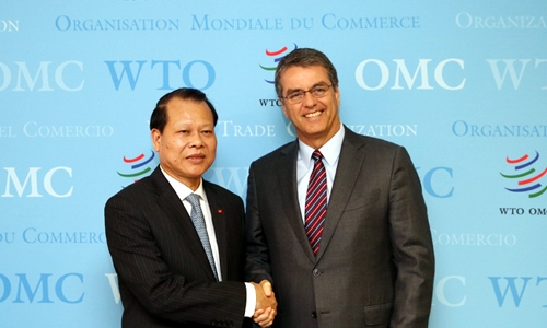 Phó Thủ tướng Vũ Văn Ninh làm việc tại WTO