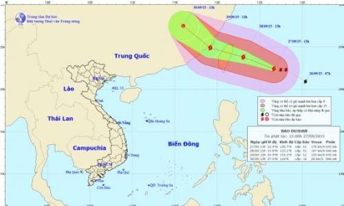 Thời tiết 28/9: Siêu bão Dujuan sắp đổ bộ vào Đông Nam Trung Quốc