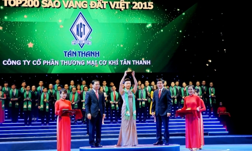 Tân Thanh Container được vinh danh tại Sao Vàng Đất Việt 2015