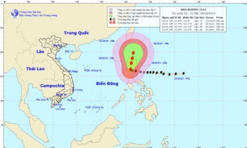Siêu bão Koppu đổ bộ vào Philippines với sức gió 'khủng khiếp'