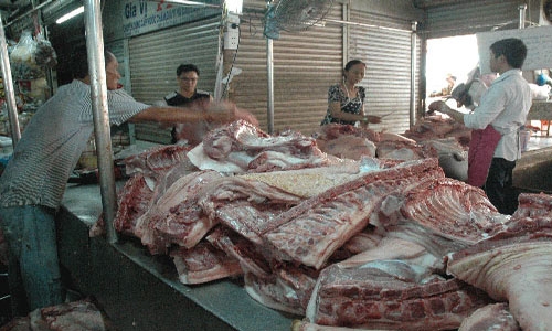 Phát hiện thịt lợn nhiễm khuẩn gây tiêu chảy tại Hà Nội