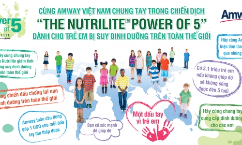 Amway Việt Nam giúp giảm tỷ lệ trẻ suy dinh dưỡng