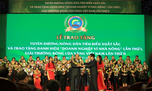 Vedan Việt Nam được vinh danh giải thưởng Bông lúa vàng
