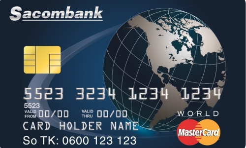 Sacombank phát hành thẻ tín dụng quốc tế World MasterCard