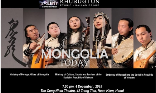 Đoàn nghệ thuật Mông Cổ Khusugtun biểu diễn tại việt Nam