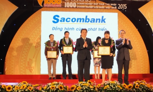Sacombank thuộc top 1.000 doanh nghiệp nộp thuế thu nhập doanh nghiệp lớn nhất Việt Nam