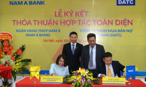 Nam A Bank ký kết thỏa thuận hợp tác toàn diện với Công ty TNHH Mua bán nợ Việt Nam (DATC)