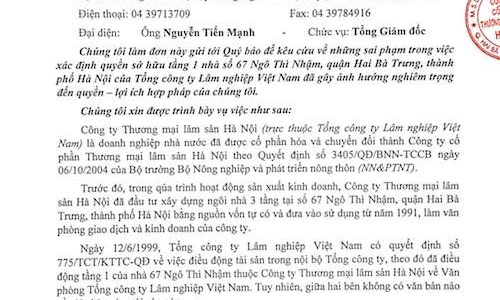 Cổ phần hoá tại Công ty Lâm sản Hà Nội: Ngôi nhà trên “đất vàng” bị tố lập lờ quyền sở hữu