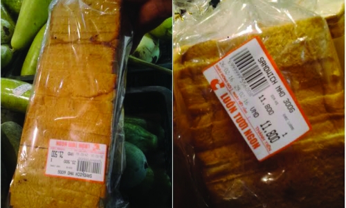 Bánh mì Big C bị mốc khi còn hạn sử dụng