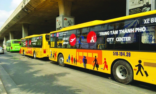 TP.HCM: mở tuyến xe buýt sân bay Tân Sơn Nhất - trung tâm thành phố